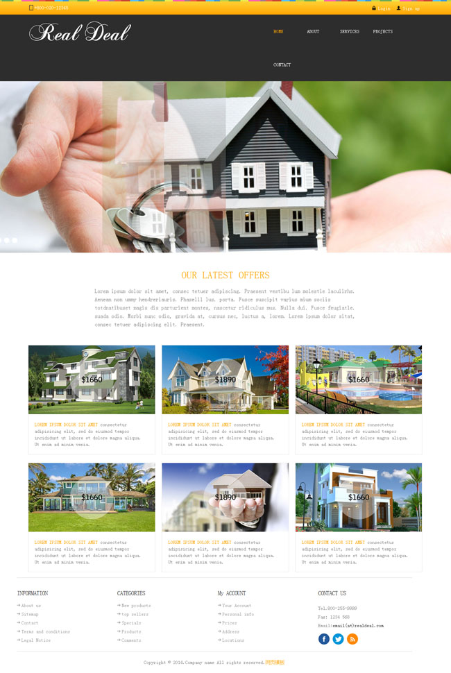 别墅房子销售公司模板是一款房地产开发售楼公司网站模板下载。.jpg.jpg