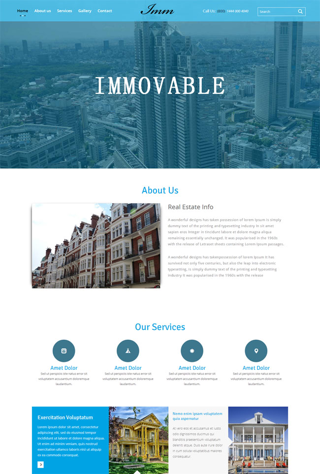 房地产公司网站模板是一款单页html5房产公司网站模板下载。.jpg
