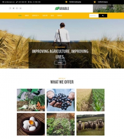 宽屏农业农产品种植养殖企业基地静态网站html模板
