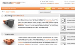 商务企业网站CSS模板55_商务 企业 灰色 橙色 导航