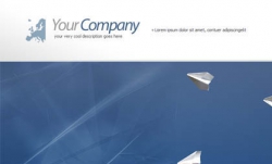 商务企业网站CSS模板25_商务 企业 蓝色 大图 简单