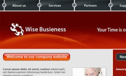 商务企业网站CSS模板20_商务 企业 黑色 红色 渐变
