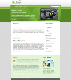 星团队绿色简洁博客DIVCSS模板_绿色 环保 清晰 博客 企业 ...