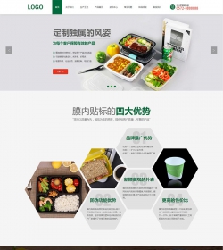 绿色环保的样品包装设计公司静态网站模板