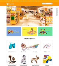 响应式食品百货英文外贸类网站织梦模板 HTML5玩具外贸网...