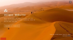 简洁沙漠主题网站模板