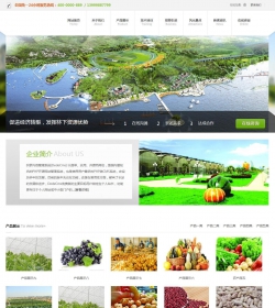 HTML5响应式生态蔬菜类企业织梦模板源码