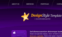 商务企业网站CSS模板34_商务 企业 漂亮 紫色 渐变 整体色